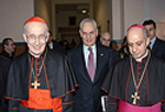 Con il Cardinale Ruini e Monsignor Fisichella