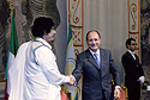 Incontro con Muammar Gheddafi