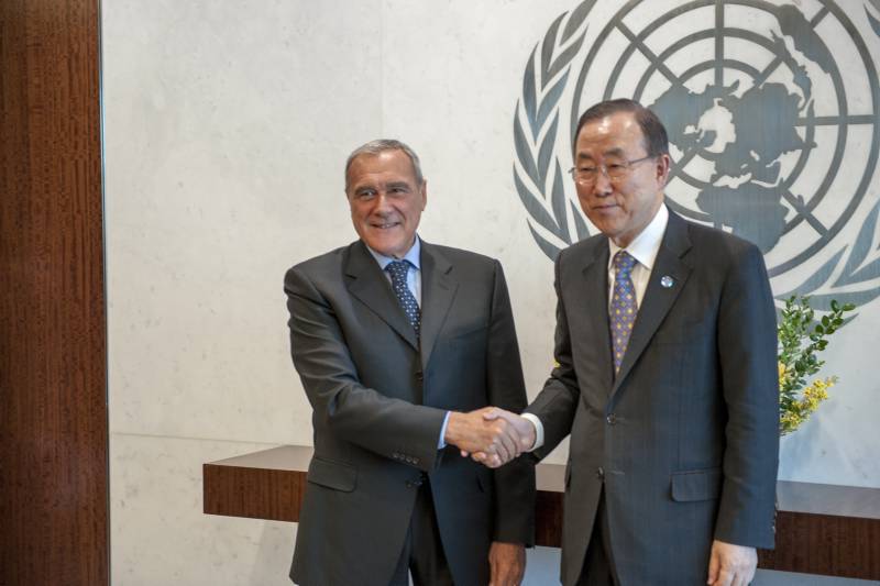 Incontro con il Segretario Generale delle Nazioni Unite Ban Ki Moon