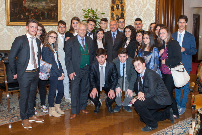 Il Presidente Grasso incontra gli studenti del Liceo Scientifico di Petilia Policastro.