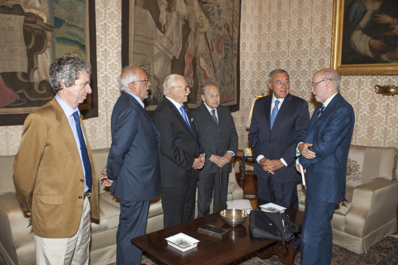 Il Presidente Grasso incontra la delegazione dell'Associazione Nazionale Reduci dalla Prigionia, dall'Internamento, dalla Guerra di Liberazione e loro Familiari.