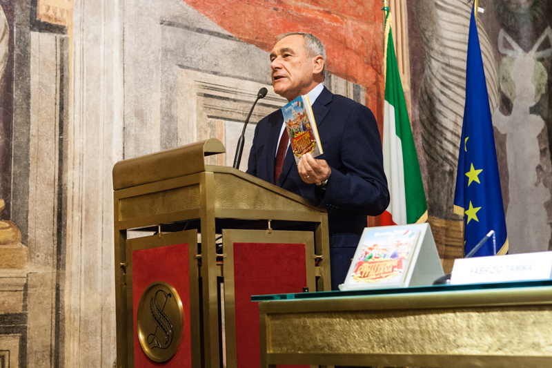 L'intervento del Presidente Grasso durante la presentazione del libro