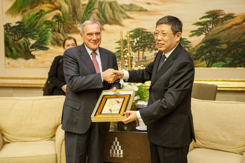 Il Presidente Grasso incontra il Sindaco di Shanghai, Yang Xiong (Shanghai)