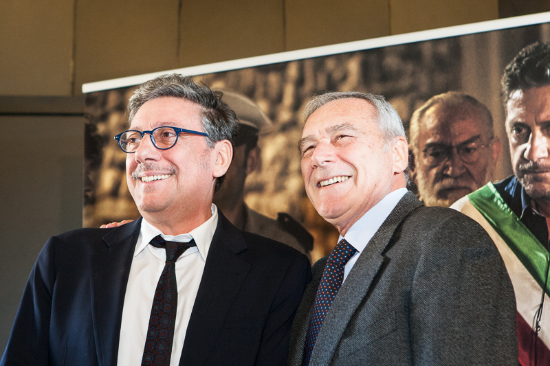 Il Presidente Grasso incontra l'attore Sergio Castellitto, interprete protagonista.