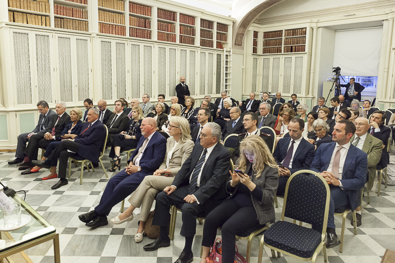 Il Presidente Grasso durante la presentazione del volume di Massimo Franco