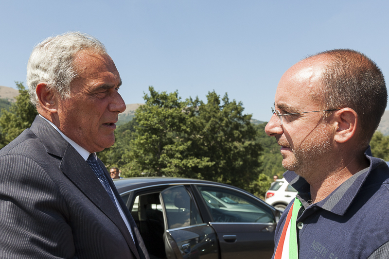 Incontro del Signor Presidente con il Sindaco del Comune di Accumoli, Stefano Petrucci.