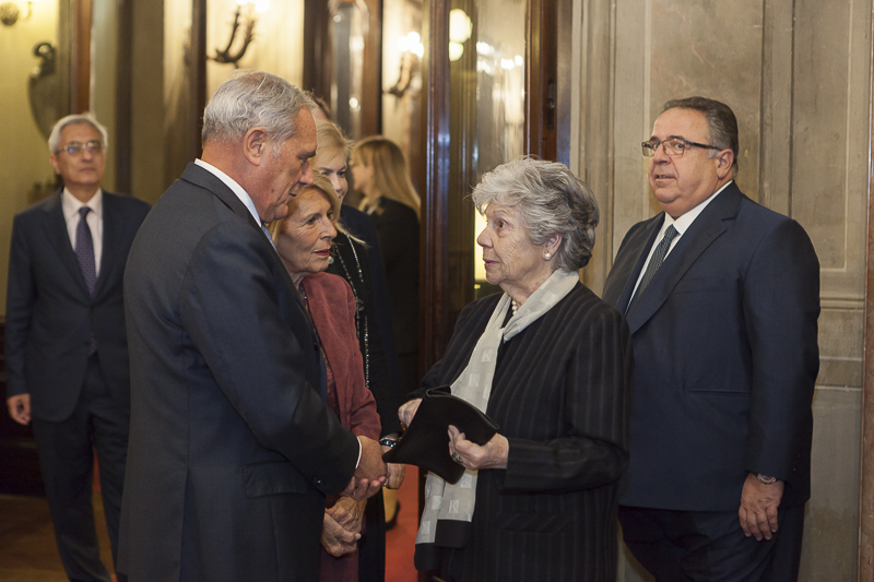 Il Presidente Grasso incontra la Signora Franca, consorte del Presidente emerito della Repubblica, Carlo Azeglio Ciampi.