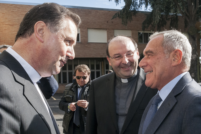 Il Presidente del Senato, Pietro Grasso, incontra il Gran Cancelliere e Rettore Maggiore dei Salesiani, don Ángel Fernández Artime.