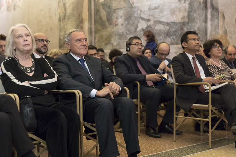 Il Presidente Grasso durante il convegno in Sala Zuccari.