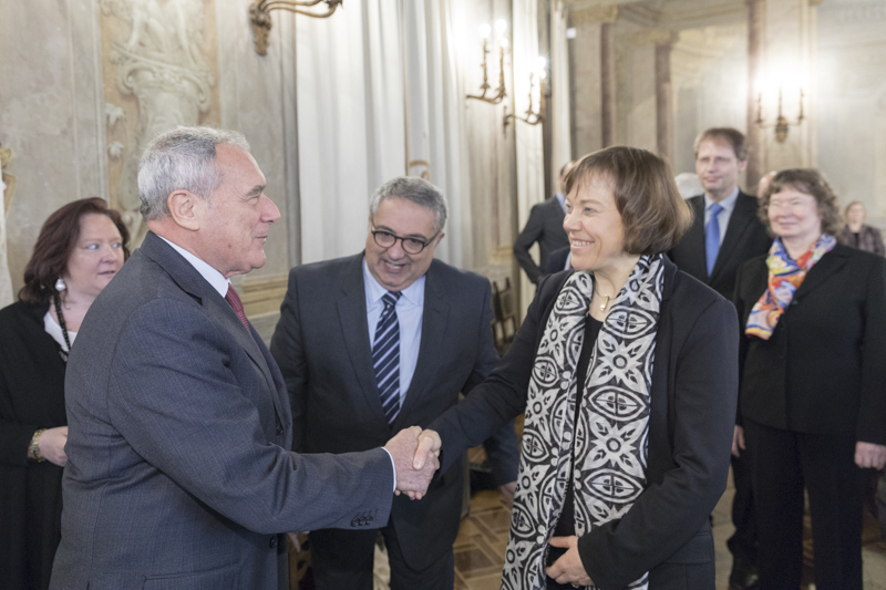 Il Presidente Grasso incontra Annette Kurschus, Presidente della Chiesa Evangelica della Westfalia.