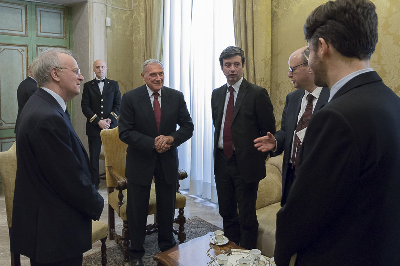 Il Presidente Grasso incontra i relatori.
