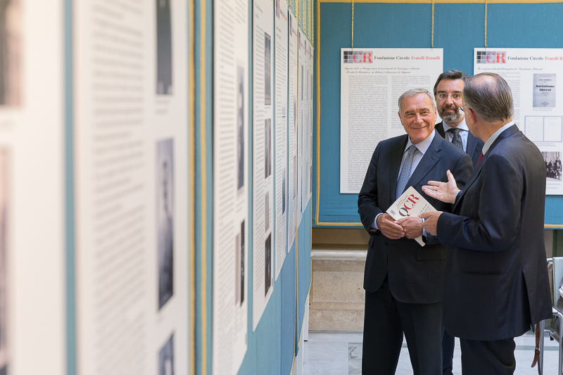 Il Presidente Grasso inaugura la mostra storiografica dedicata a Carlo e Nello Rosselli.