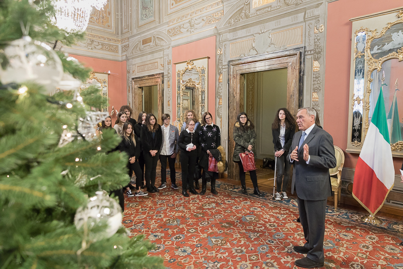 Il Presidente del Senato, Pietro Grasso, incontra gli studenti del liceo 