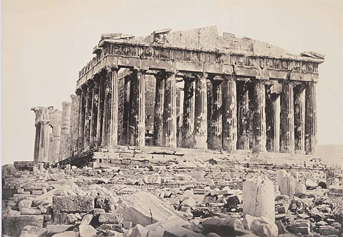 Veduta del Partenone, 1861 ca.