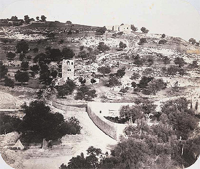 Gerusalemme. Il Monte degli olivi e il giardino dei Getsemani, 1859