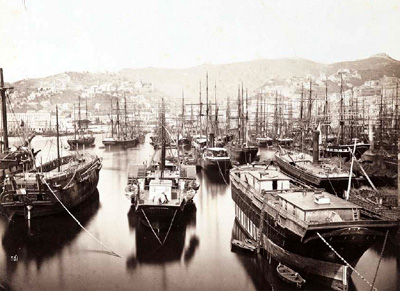 Genova. Il porto, 1865 ca.
