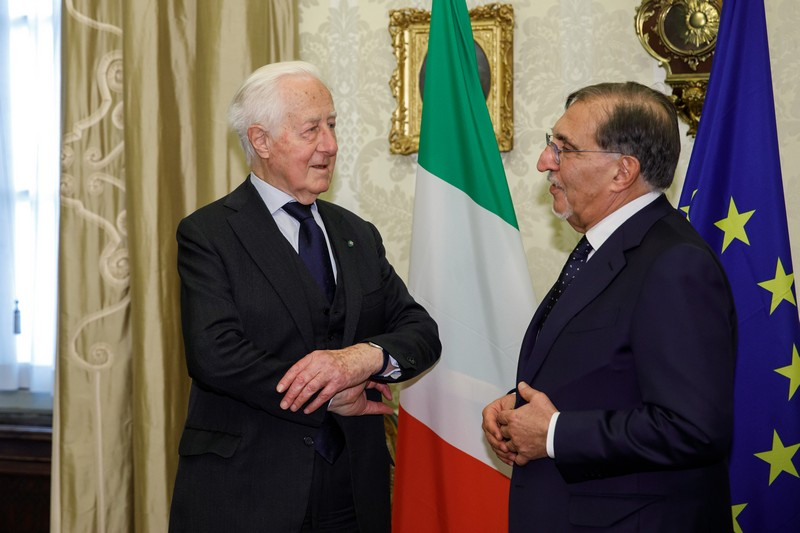 Il Presidente del Senato con il Presidente di FederEsuli Istriani Fiumani e Dalmati