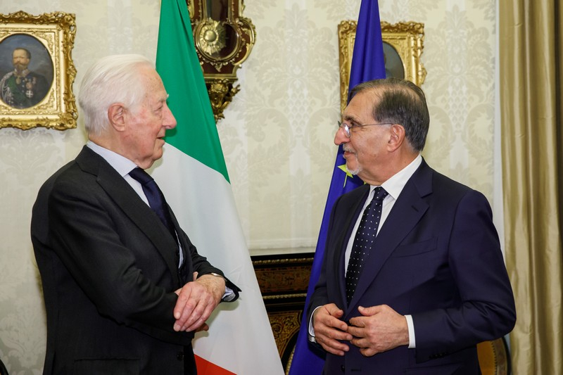 Il Presidente del Senato con il Presidente di FederEsuli Istriani Fiumani e Dalmati