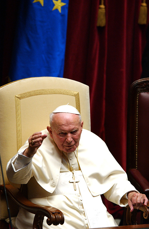 Giovanni Paolo II a Montecitorio