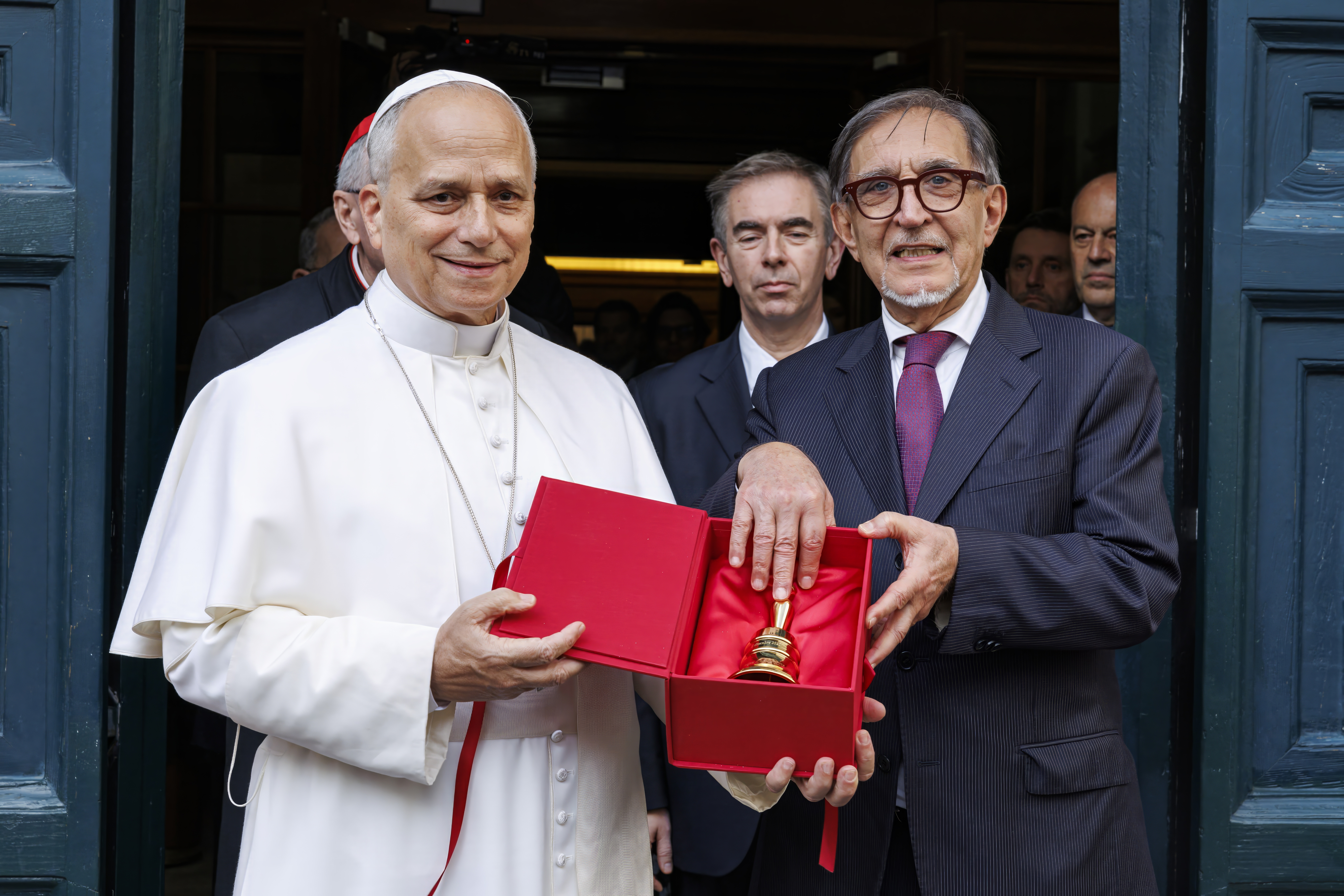 Consegna della Martinella del Senato a Papa Leone XIV