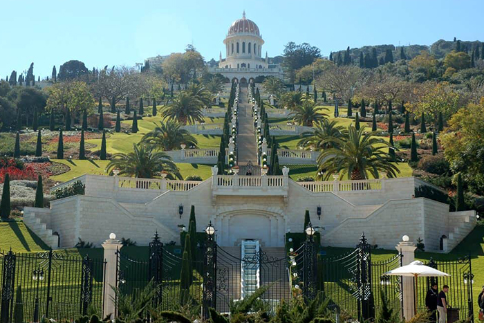 The Shrine of the Báb and gardens, Haifa. Image credit: David King CCLicense2.0