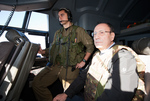 Il Presidente Schifani in volo verso la base operativa avanzata di Farah.