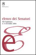 Elenco dei senatori. XIV legislatura, n. 6, novembre 2004