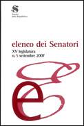 Elenco dei Senatori della XV legislatura, n.5, settembre 2007