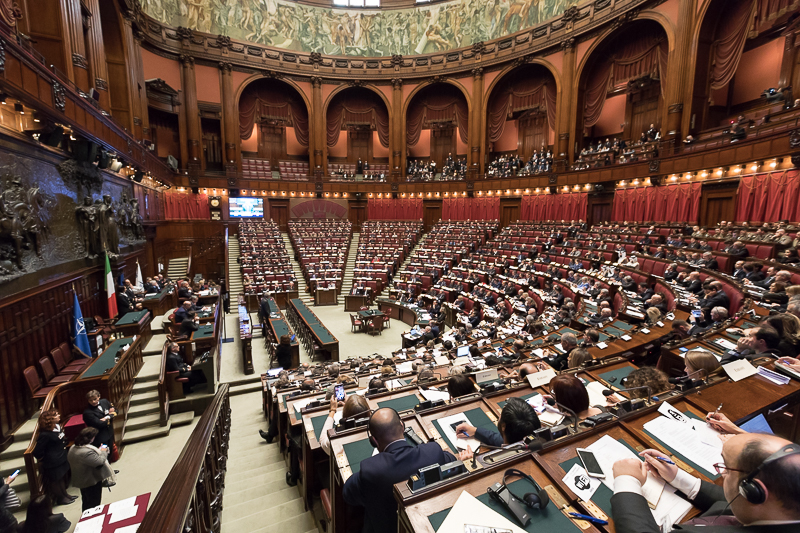 L'Aula della Camera dei deputati durante i lavori della Sottocommissione.