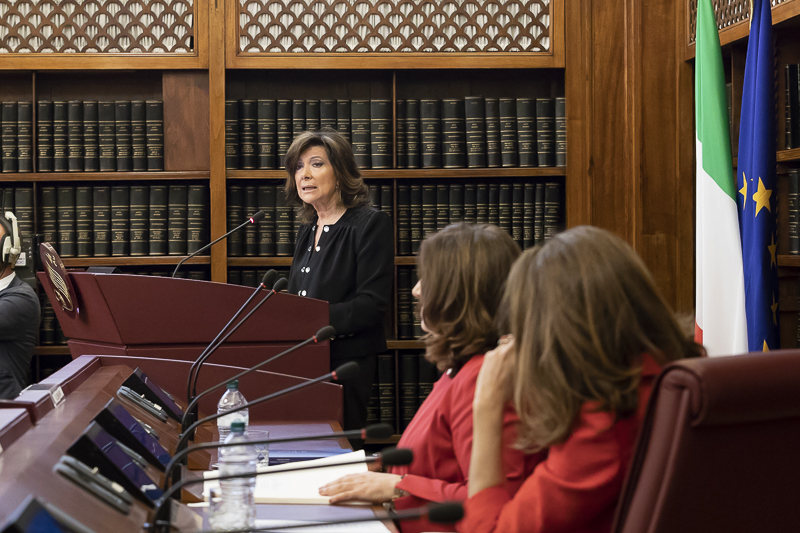 Indirizzo di saluto del Presidente del Senato, Maria Elisabetta Alberti Casellati.