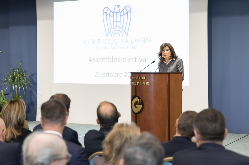 Terni. Il Presidente del Senato della Repubblica rivolge un saluto istituzionale all'Assemblea di Confindustria Umbria.