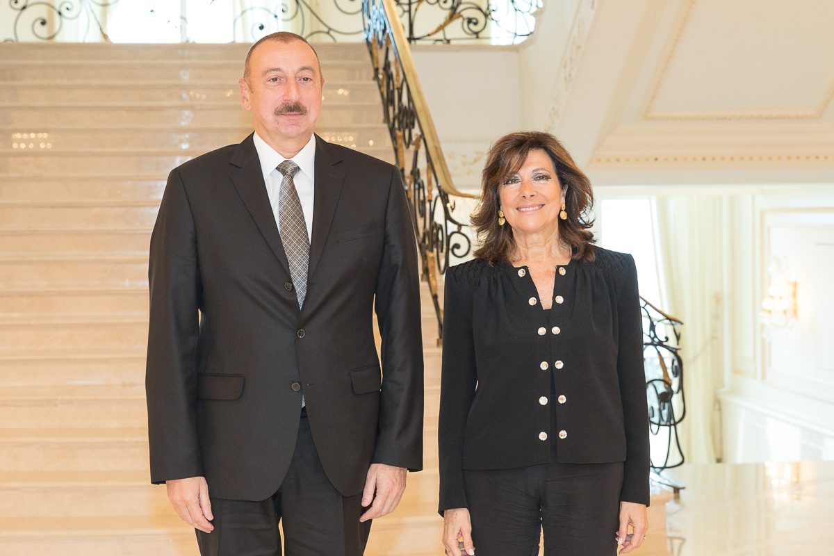 Il Presidente del Senato della Repubblica italiana incontra il Presidente della Repubblica dell'Azerbaigian, Ilham Aliyev.