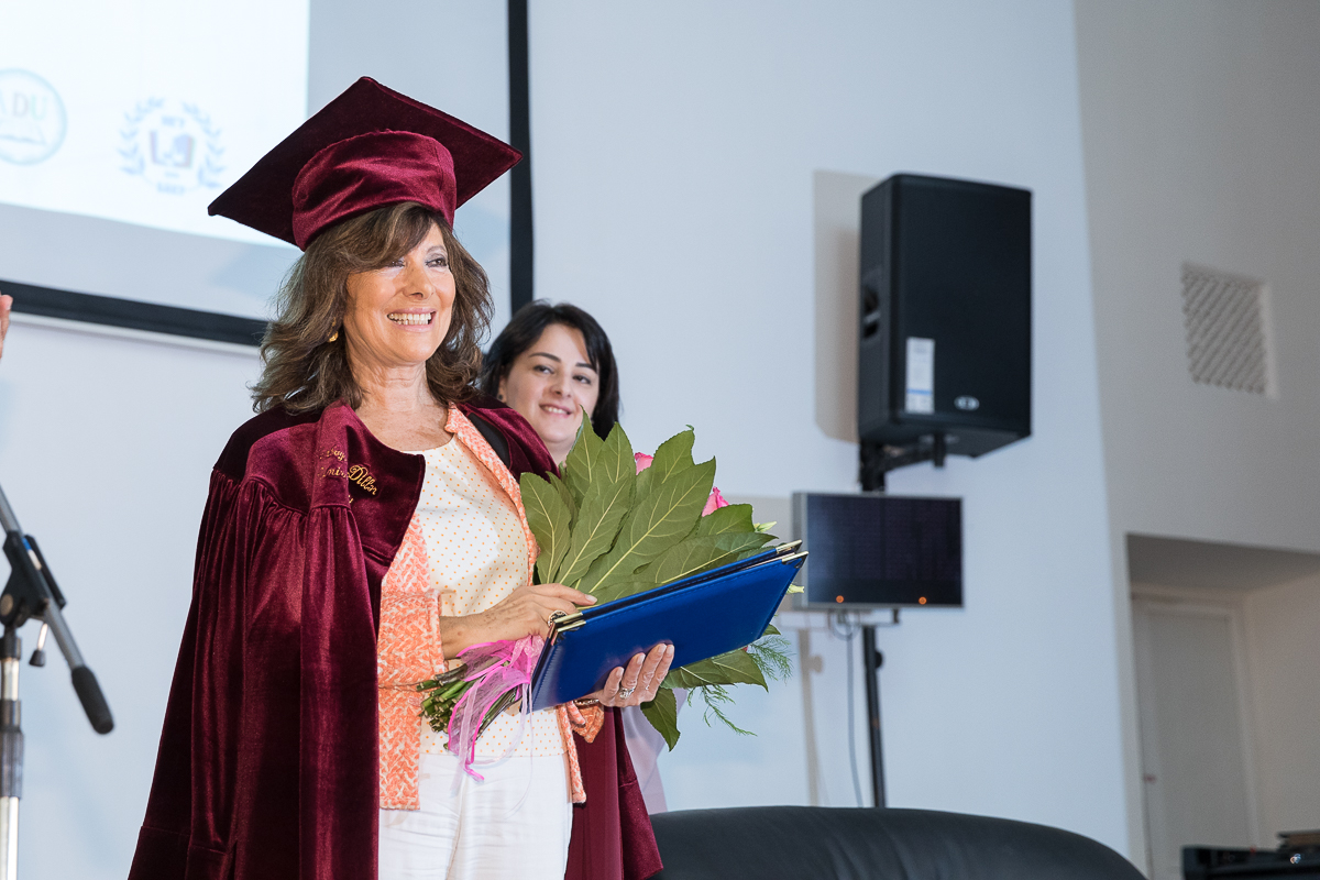 Il Presidente del Senato della Repubblica italiana presso l'Università delle Lingue di Baku.