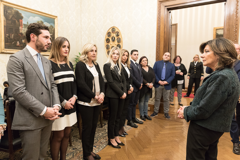 Il Presidente del Senato, Maria Elisabetta Alberti Casellati, incontra i familiari delle vittime della strage di Nassiriya.