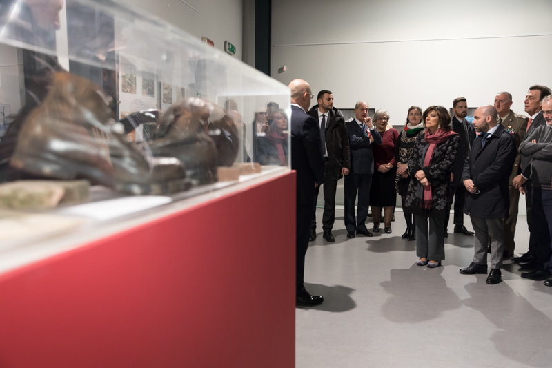 Il Presidente del Senato della Repubblica, Maria Elisabetta Alberti Casellati, visita la mostra 