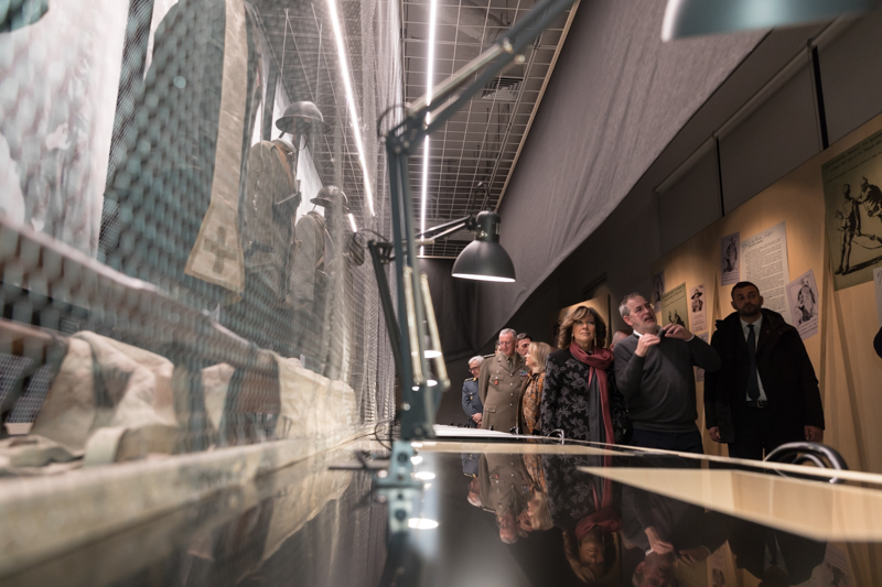 Il Presidente del Senato della Repubblica, Maria Elisabetta Alberti Casellati, visita la mostra 