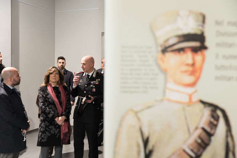 Il Presidente del Senato della Repubblica, Maria Elisabetta Alberti Casellati, visita la mostra 