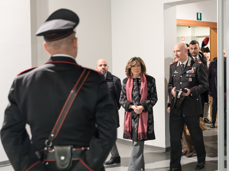 Il Presidente del Senato della Repubblica, Maria Elisabetta Alberti Casellati, visita la mostra 