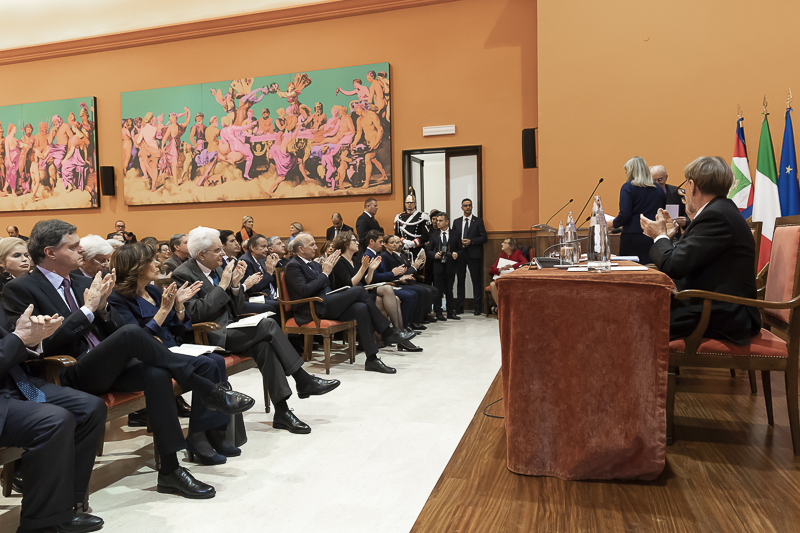 Un momento della cerimonia.