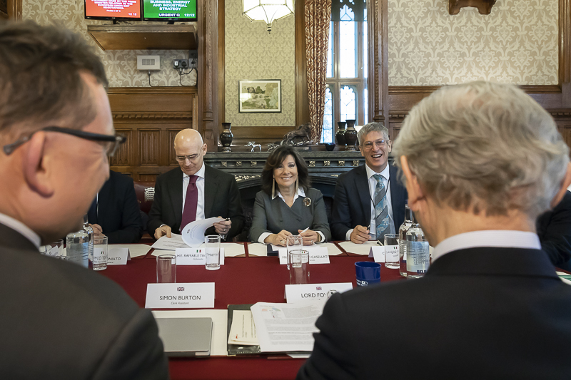 Il Presidente del Senato, Maria Elisabetta Alberti Casellati, incontra lo Speaker della Camera dei Lords, Baron Norman Fowler.