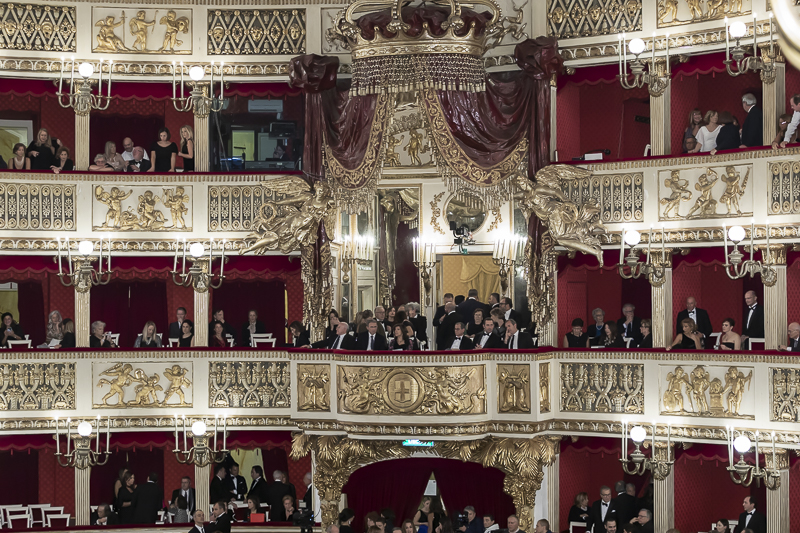 Il palco Reale del Teatro di San Carlo.