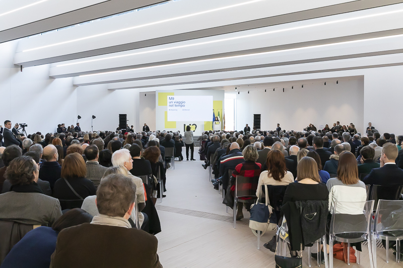 Mestre. L'aula-laboratorio del Museo M9 durante l'intervento del Presidente del Senato, Maria Elisabetta Alberti Casellati.