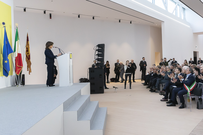 Mestre. Intervento del Presidente del Senato, Maria Elisabetta Alberti Casellati, nell'aula-laboratorio del Museo M9.