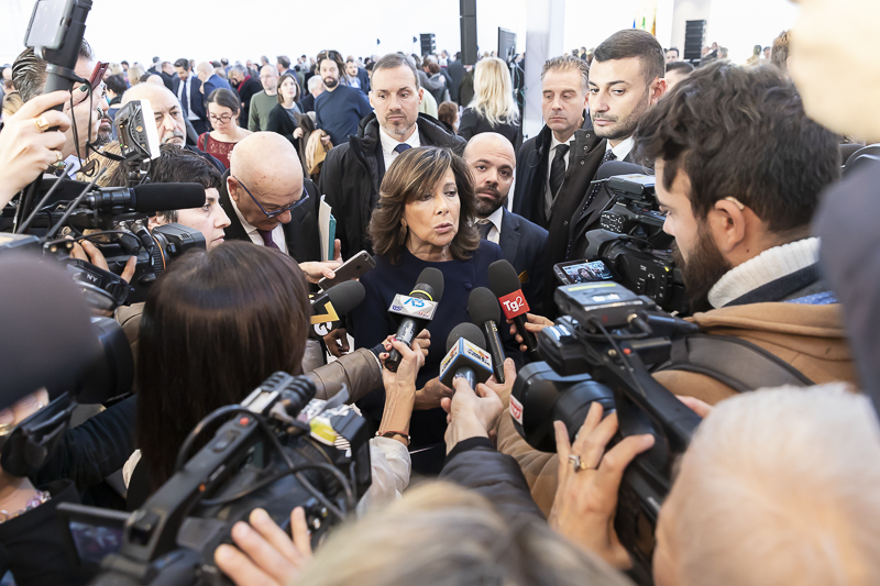 Mestre. Il Presidente del Senato, Maria Elisabetta Alberti Casellati, incontra la stampa nell'aula-laboratorio del Museo M9. Mestre. Il Presidente del Senato, Maria Elisabetta Alberti Casellati, incontra la stampa nell'aula-laboratorio del Museo M9.