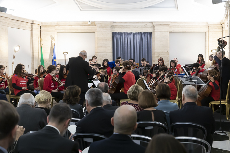 Un momento del concerto per i settanta anni della Costituzione italiana. Un momento del concerto per i settanta anni della Costituzione italiana.