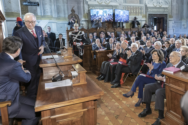 Un momento della cerimonia.