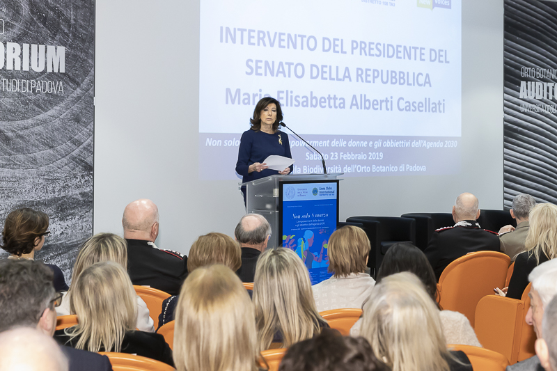 Intervento del Presidente del Senato, Maria Elisabetta Alberti Casellati. Intervento del Presidente del Senato, Maria Elisabetta Alberti Casellati.