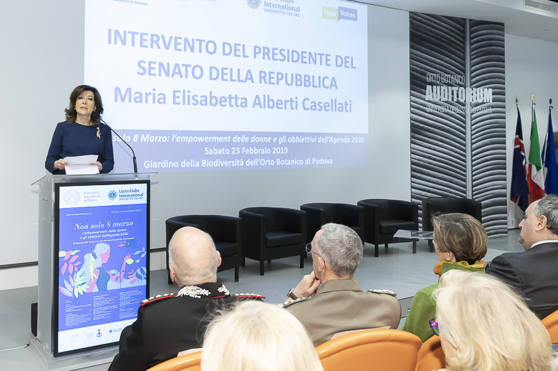 Intervento del Presidente del Senato, Maria Elisabetta Alberti Casellati. Intervento del Presidente del Senato, Maria Elisabetta Alberti Casellati.