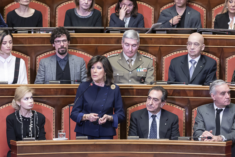 Intervento del Presidente del Senato, Maria Elisabetta Alberti Casellati. Intervento del Presidente del Senato, Maria Elisabetta Alberti Casellati.