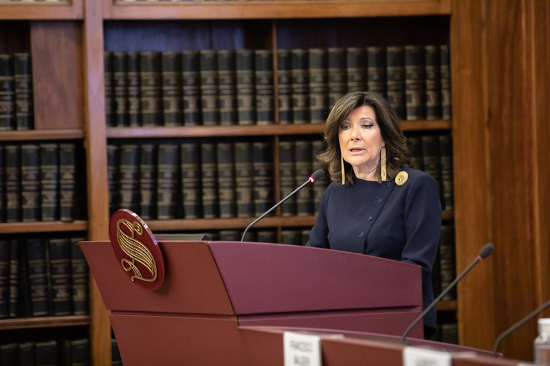 Intevento del Presidente del Senato della Repubblica, Maria Elisabetta Alberti Casellati. Intevento del Presidente del Senato della Repubblica, Maria Elisabetta Alberti Casellati.